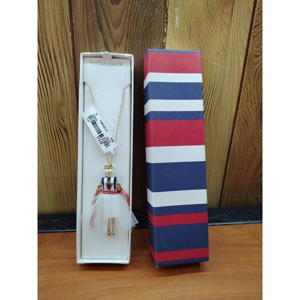 NEW Bella Jack Ballerina Necklace with Moving Limbs!  NIB!